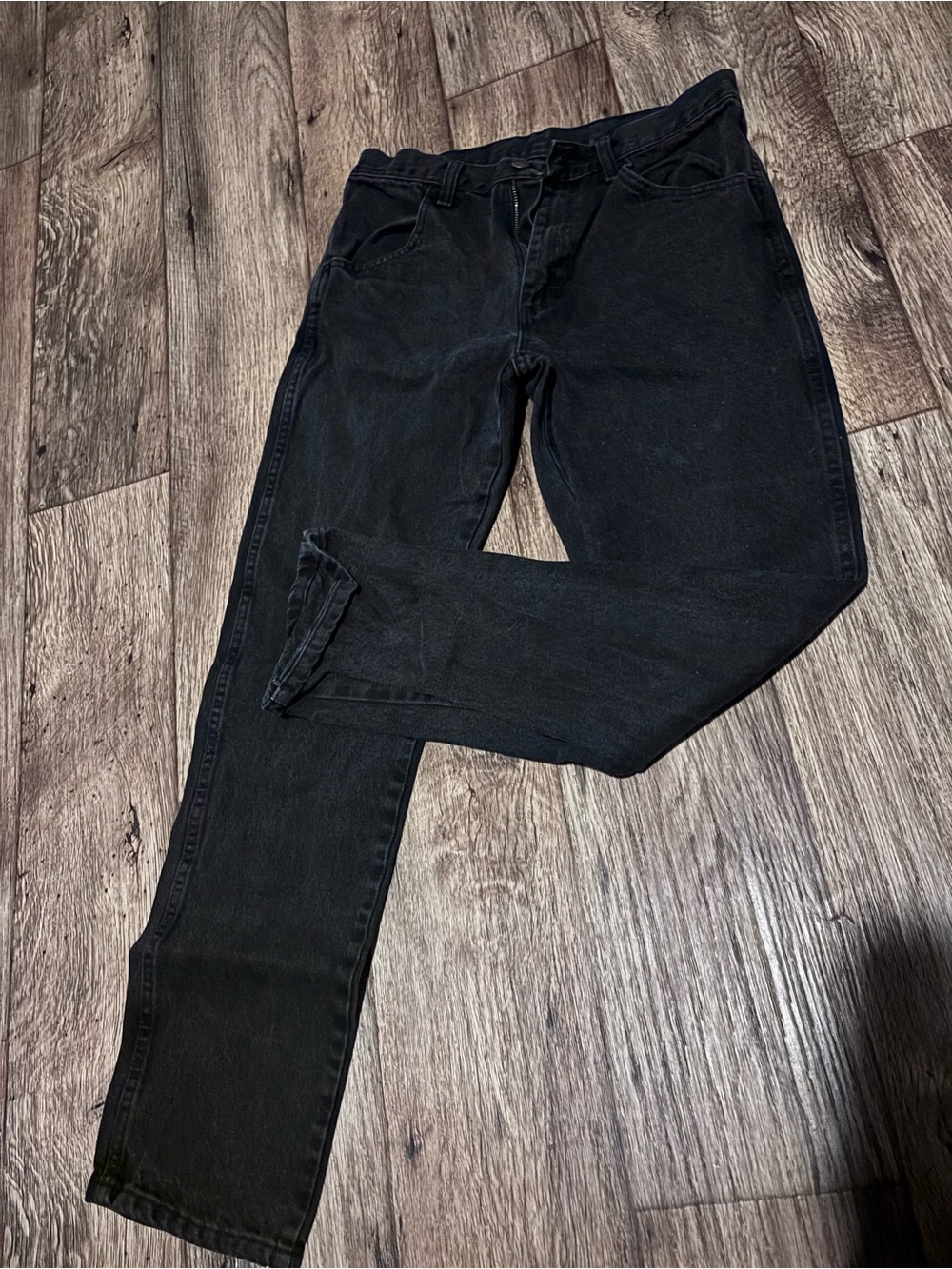 Classic Men's Black Jeans Rustler 30x30